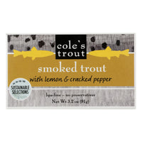 Cole's - Trout Smoked Lemon Pepper - Case of 10 - 3.2 OZ