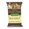 Kettle Brand Potato Chips - Organic - Sea Salt - 5 oz - case of 15
