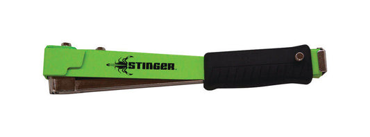 National Nail Stinger Ergonomic Rubber Handle Green Steel Hammer Tacker for 1/4 to 3/8 in. Staple
