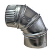 Builder's Best 4 in. D Silver Aluminum Elbow