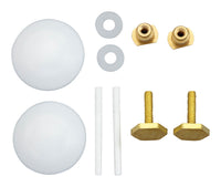 Ace  Toilet Bolts Set  White  Plastic