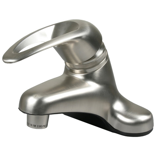 Ultra Faucets Non-Metallic Brushed Nickel Bathroom Faucet 4 in.