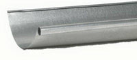 Gutter, Half Round, Galvanized, 5-In. x 10-Ft. (Pack of 5)