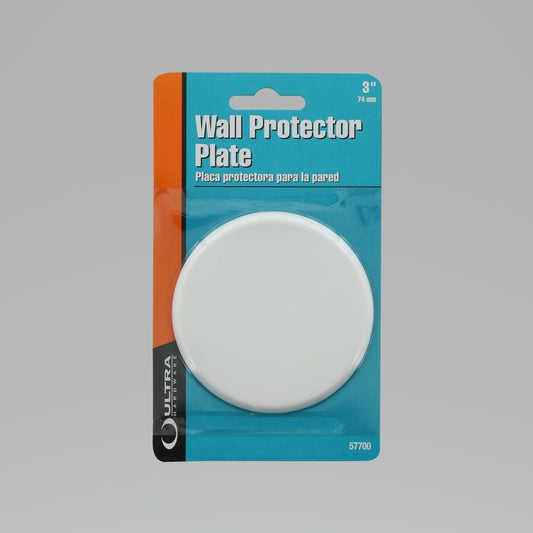 Ultra Hardware Plastic White Wall Protector Mounts to wall 3-1/4 in.