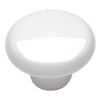 Hickory Hardware Traditional Round Cabinet Knob 1-1/4 in. D 1 in. White 1 pk (Pack of 25)