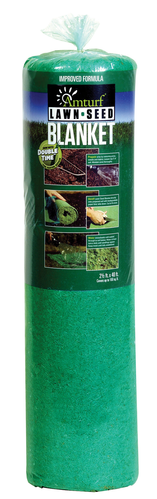 Amturf Sun & Shade Mix Northwest Lawn Seed Blanket 100 sq. ft. Coverage Area 40 x 2-1/2 ft.
