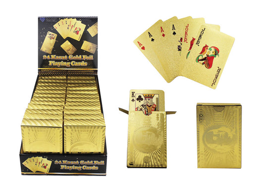 Diamond Visions Paper/Foil 24 Karat Gold Playing Cards (Pack of 24)