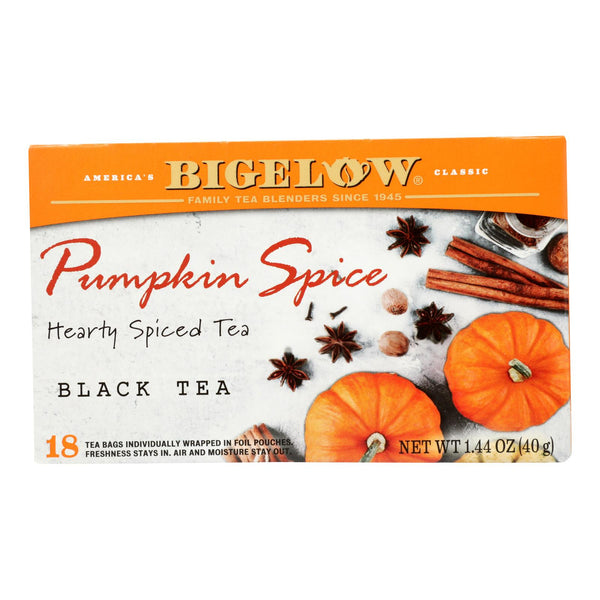 Bigelow Tea - Tea Pumpkin Spice - Case of 6 - 18 BAG (Pack of 6)