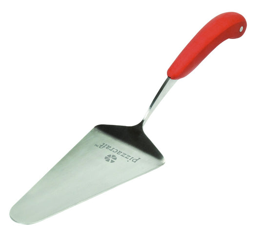 Pizzacraft  3.9 in. W x 14.4 in. L Silver/Red  Plastic/Stainless Steel  Pizza Server