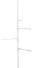 Zenith Products White Steel Caddy/Razor/Toothbrush Holder