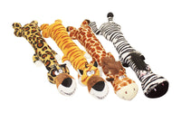 MultiPet Multicolored Assorted Dawdler Dudes Plush Chew Dog Toy Large  1