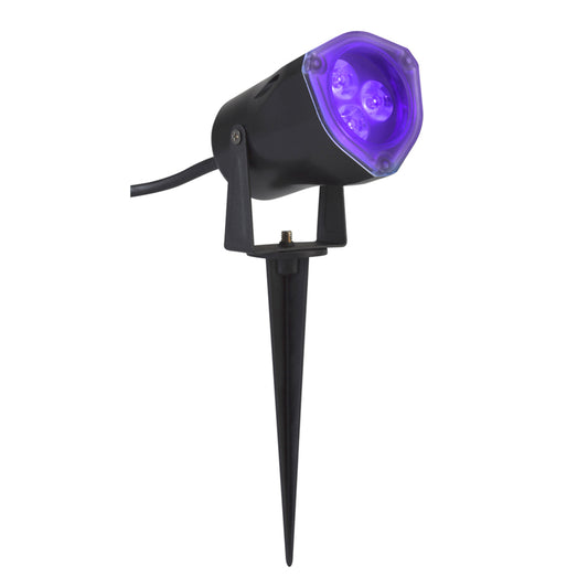 Gemmy Purple Indoor/Outdoor Halloween 3-Way Switch LED Spotlight 8-11/16x12-9/16 x 4 in. (Pack of 8)