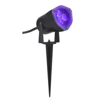 Gemmy Purple Indoor/Outdoor Halloween 3-Way Switch LED Spotlight 8-11/16x12-9/16 x 4 in. (Pack of 8)