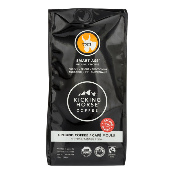 Café molido Kicking Horse - Smart Ass - Caja de 6 - 10 oz. (paquete de 6)