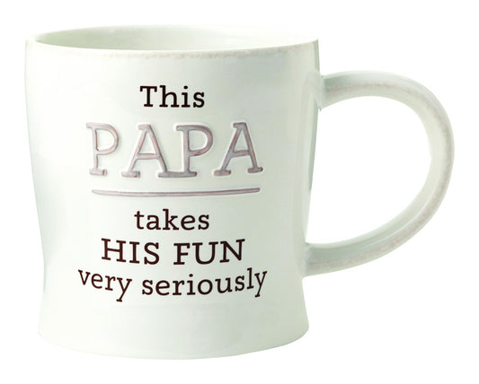 Hallmark Papa Mug Ceramic 1 pk (Pack of 4)