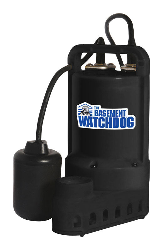 The Basement Watchdog 1/3 HP 3700 gph Thermoplastic Tethered Float Switch AC Submersible Sump Pump