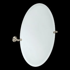Moen  Sage  26 in. H x 22 in. W Wall  Bathroom Mirror  Brushed Nickel  Metallic