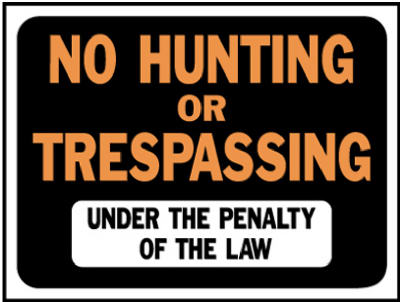 Hy-Ko English No Hunting or Trespassing Sign Plastic 9 in. H x 12 in. W (Pack of 10)