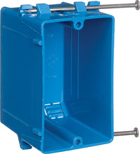 Carlon  3-3/4 in. Rectangle  PVC  1 gang Outlet Box  Blue
