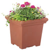 Akro Mils ROS15500E35 15.5" Clay Accent Square Planter (Pack of 12)