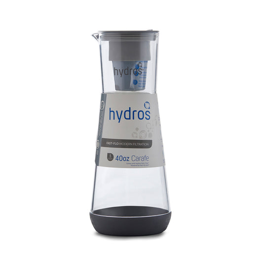 Hydros 40 oz. Gray Water Filtration Carafe