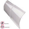Deflect-O  Jordan  4-1/2 in. H x 14-1/2 in. W 1-Way  Clear  Plastic  Air Deflector