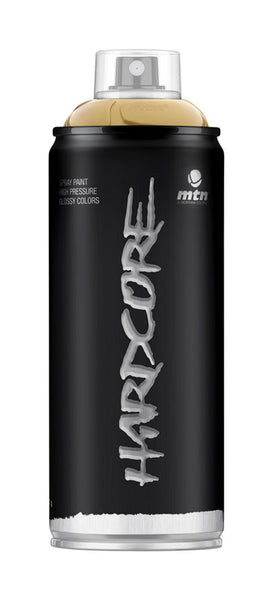 Pintura en aerosol dorada brillante MTN Hardcore de 11 oz (paquete de 6).