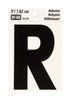 Hy-Ko 3 in. Reflective Black Vinyl Letter R Self-Adhesive 1 pc. (Pack of 10)
