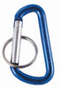 Custom Accessories Aluminum Blue/Silver D-Ring Carabiner Key Chain