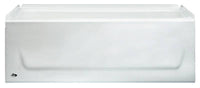 Bathtub, Left-Hand, White, 4.5-Ft.