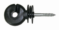 BLACK WOOD POST SCREW IN  INSULATORS
