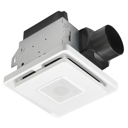 Home NetWerks 80 CFM 1.5 Sones Bathroom Exhaust Fan with Bluetooth Speaker and Light