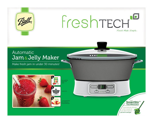Ball FreshTech Glass 8 oz. Automatic Jam and Jelly Maker 11.4 D x 14.5 W x 14.5 H in.