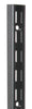 Knape & Vogt 82 BLK 48 48" Black Heavy Duty Double Slot Wall Mount Standard