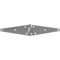 National Hardware 4.2 in. W X 8 in. L Silver Stainless Steel Heavy Duty Strap Hinge 1 pk