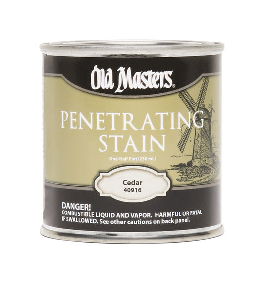 Old Masters Semi-Transparent Cedar Oil-Based Penetrating Stain 0.5 pt