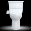 TOTO® Drake® Transitional WASHLET®+ Two-Piece Elongated 1.28 GPF Universal Height TORNADO FLUSH® Toilet with C2 Bidet Seat, Cotton White - MW7863074CEFG.10#01