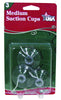 Adams Medium Suction Cup Hooks Clear Rubber 3 pk (Pack of 12)
