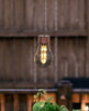 Alpine Corporation Qtt422slr-Bz-Tm 8 Alpine Bronze Glass Hanging Bulb Led Light Outdoor Solar Decor