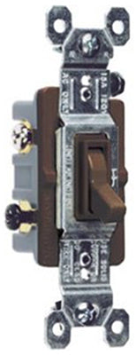 15A Brown 3-Way Toggle Switch