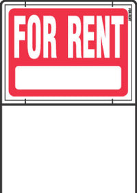 Hy-Ko English Red Informational Sign 24.5 in. H X 36.5 in. W