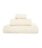 LINIM 3-Pcs Towel Set Towels Zero Twist 100% Cotton Bath Hand Washcloth, Natural