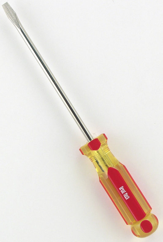 Great Neck G64C 1/4 X 6 Professional Round Shank Slotted Screwdriver