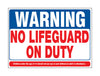Hy-Ko Plastic Sign Aqua 19" X 27" Polyethylene