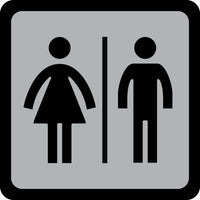 Hy-Ko English Silver Informational Sign 4.5 in. H X 4.5 in. W (Pack of 5).