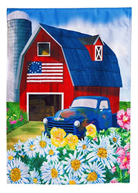 BARN GARDEN LINEN FLAG