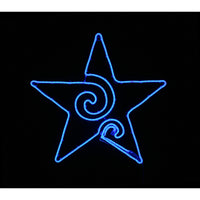 Star Bright  LED Neon Dimming Star  Silhouette  Blue  Metal/Plastic  1 pk