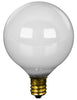 Feit Electric 40 W G16.5 Globe Incandescent Bulb E12 (Candelabra) White 2 pk
