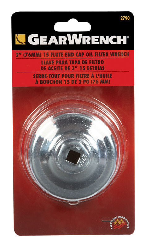 GearWrench  End Cap  Oil Filter Wrench  3 in.