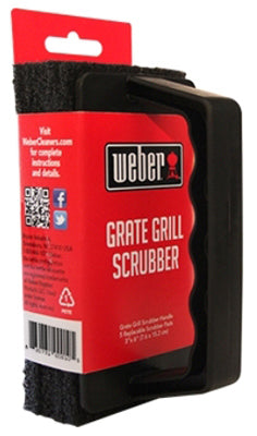 Weber  Plastic  Black  Grill Cleaning Pad  1 pk